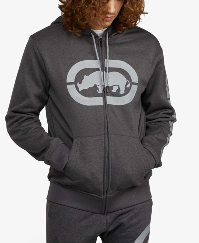 Shop Ecko Unltd Men's Big And Tall Touch And Go Hoodie In Charcoal