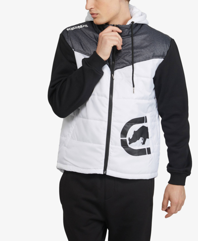 Shop Ecko Unltd Men's Swing Low Hybrid Jacket In White