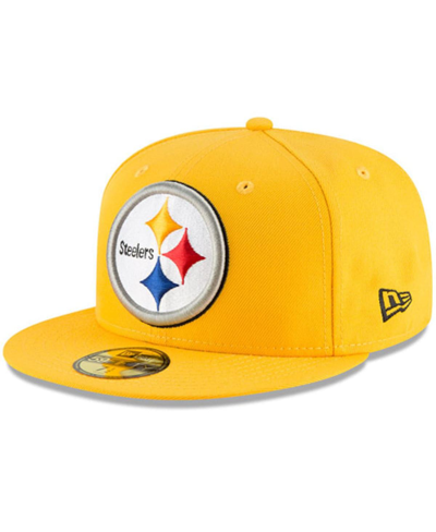 Shop New Era Men's Gold Pittsburgh Steelers Omaha 59fifty Hat