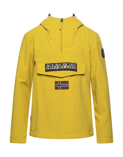 Shop Napapijri Jackets In Yellow
