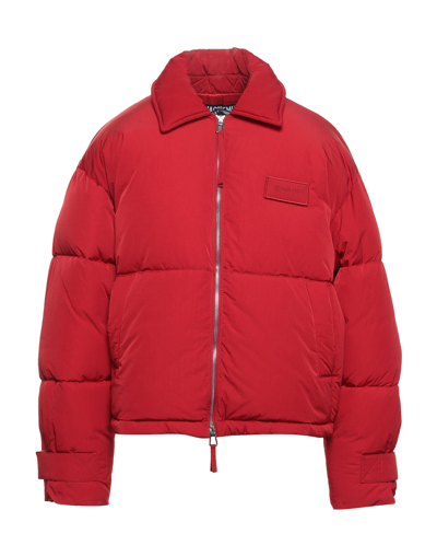 Shop Jacquemus Down Jackets In Red