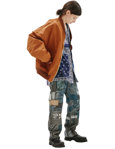 Shop Doublet Onion Vegetable Dyed Ma-1 Bomber In Brown