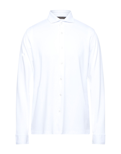 Shop Jeordie's Man Shirt White Size Xl Polyamide, Elastane