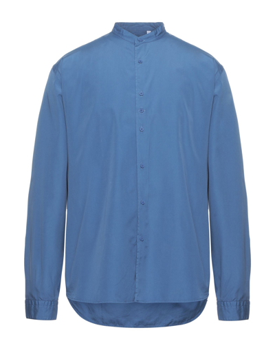 Shop Costumein Man Shirt Slate Blue Size 36 Cotton