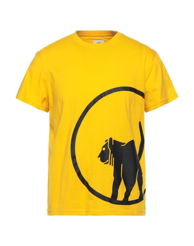 Shop Ciesse Piumini Man T-shirt Ocher Size Xxl Cotton In Yellow