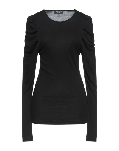 Shop Dondup Woman T-shirt Black Size L Modal, Cashmere