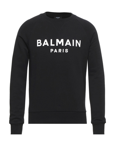 Shop Balmain Sweatshirts In Black