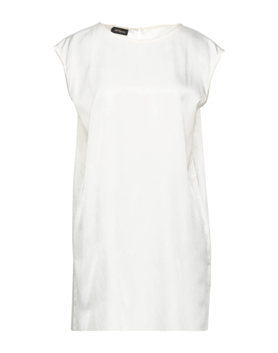 Shop Les Copains Woman Top Ivory Size 10 Cupro, Cotton In White