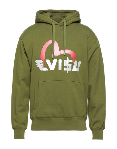 Shop Evisu Sweatshirts In Military Green