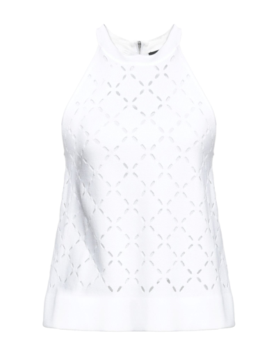 Shop Emporio Armani Tops In White