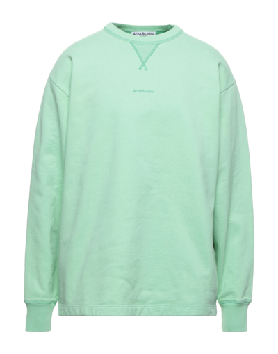 Shop Acne Studios Sweatshirts In Light Green