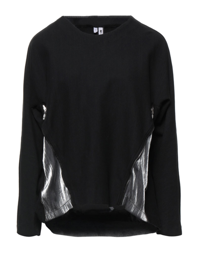 Shop European Culture Woman Sweatshirt Black Size L Cotton, Elastane, Polyester, Rayon
