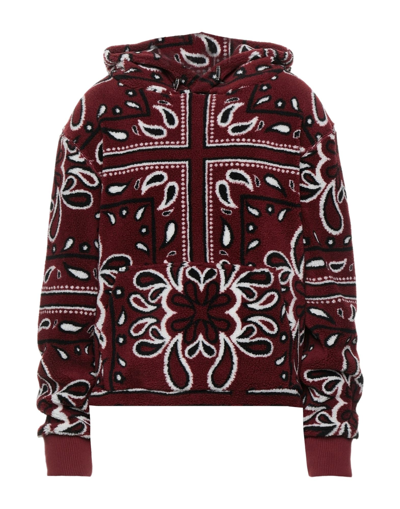 Shop Amiri Man Sweatshirt Burgundy Size M Acrylic, Polyester In Red