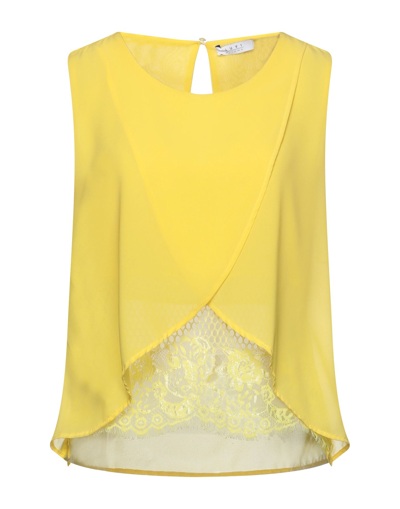 Shop Luvi Milano Woman Top Yellow Size Xs Polyester