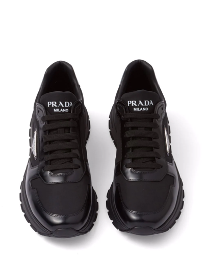 Shop Prada Re-nylon Prax 1 Sneakers In Schwarz