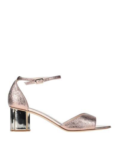 Shop Guido Sgariglia Sandals In Copper