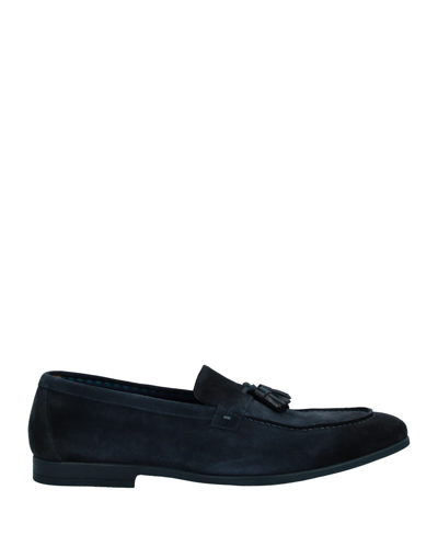 Shop Doucal's Man Loafers Midnight Blue Size 8 Soft Leather