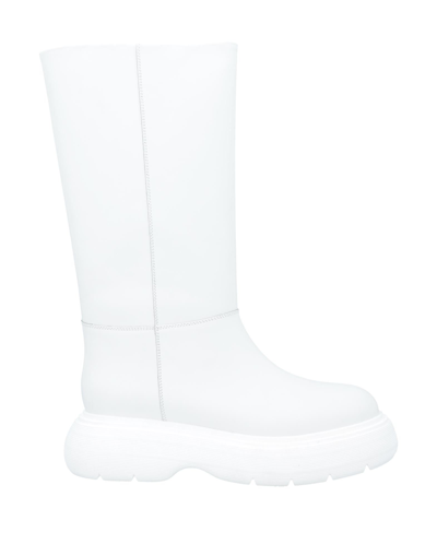 Shop Gia Couture Knee Boots In White