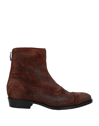 Shop Tagliatore Ankle Boots In Brown