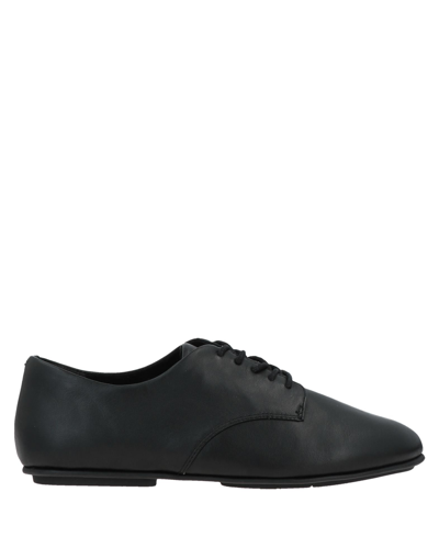 Shop Fitflop Woman Lace-up Shoes Black Size 6 Soft Leather