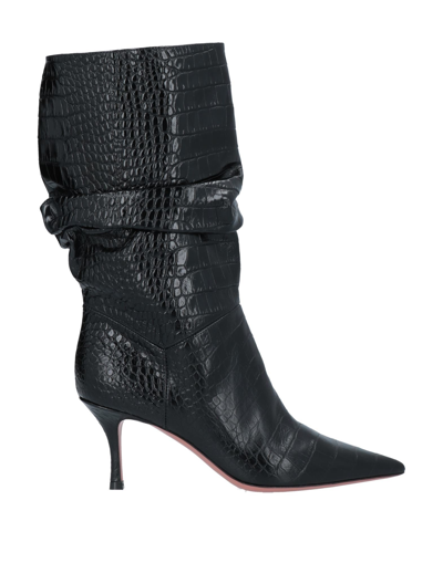 Shop Amina Muaddi Woman Boot Black Size 8 Calfskin