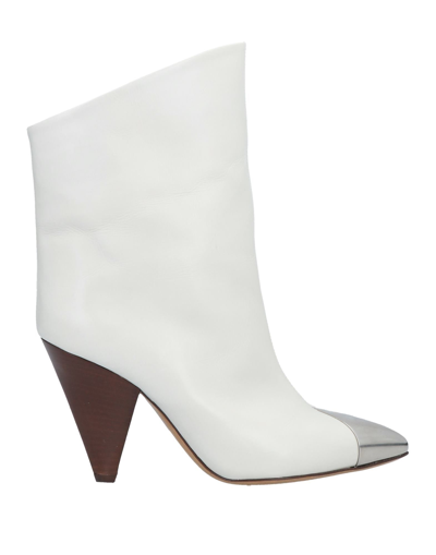 Shop Isabel Marant Ankle Boots In Ivory