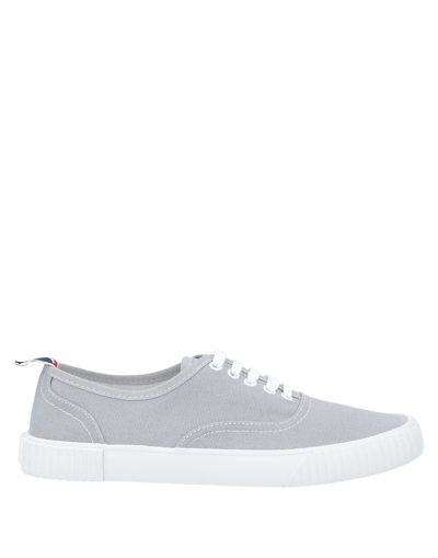 Shop Thom Browne Sneakers In Light Grey
