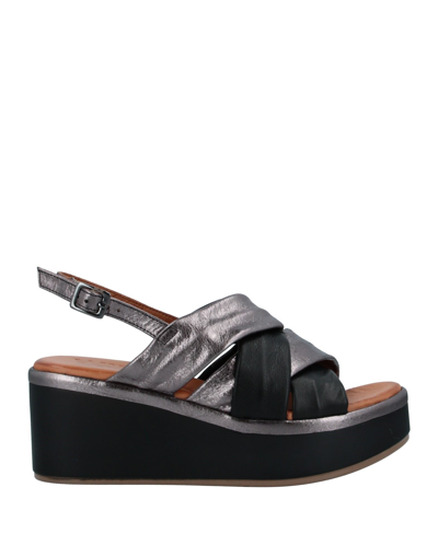 Shop Walk By Melluso Woman Sandals Black Size 8 Soft Leather