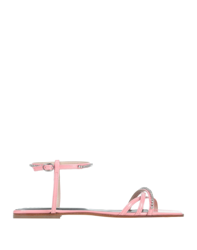 Shop Be Blumarine Woman Sandals Pink Size 7 Bovine Leather