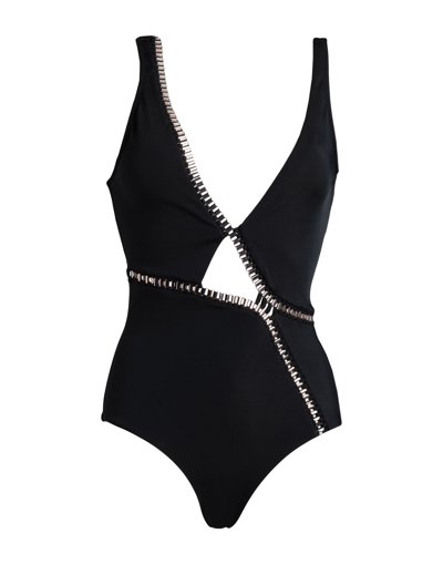 Shop Moeva Woman One-piece Swimsuit Black Size 2 Polyamide, Elastane