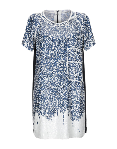 Shop Aviu Aviù Woman Mini Dress Azure Size 6 Polyamide, Viscose, Polyester In Blue