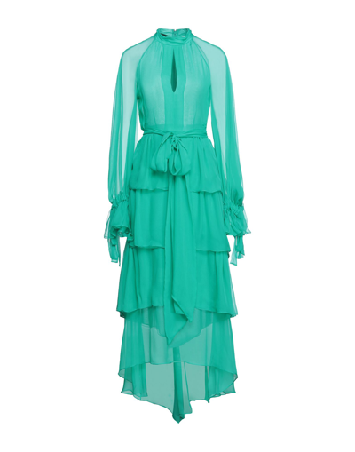 Rochas Midi Dresses In Emerald Green