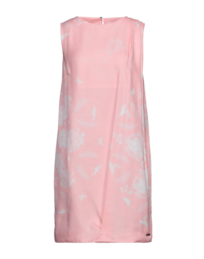 Shop Frankie Morello Woman Mini Dress Pink Size 4 Silk