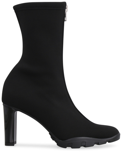 Shop Alexander Mcqueen Slim Tread Ankle Boots In Black