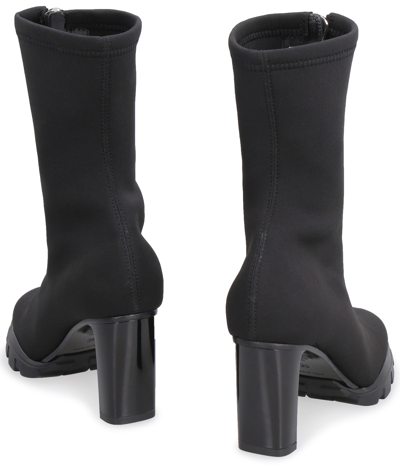 Alexander Mcqueen Slim Tread Boots In Black