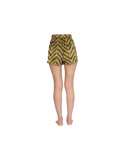 Shop Oseree Safari Shorts In Gold