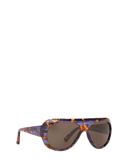 Shop Alain Mikli A05051 Violet Spotted Tortoise Sunglasses