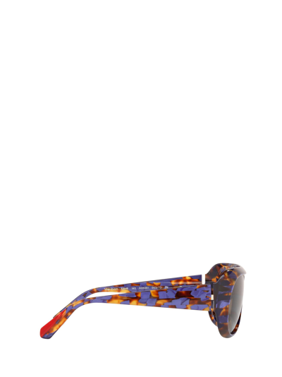 Shop Alain Mikli A05051 Violet Spotted Tortoise Sunglasses