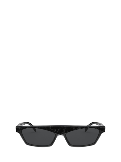 Shop Alain Mikli A05055 Noir Mikli / Pontille Black Sunglasses