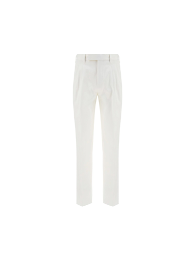 Shop Ermenegildo Zegna Pants In Off White