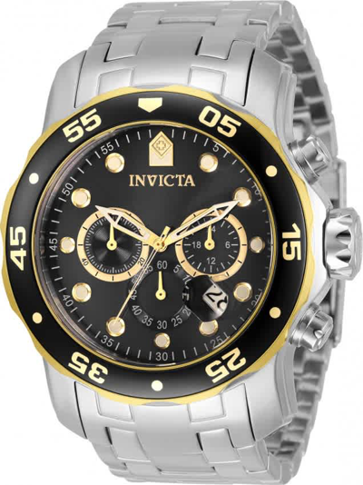 Invicta Pro Diver Gmt Chronograph Black Dial Mens Watch 33999 In Red /  Black / Gold / Gold Tone / Silver | ModeSens