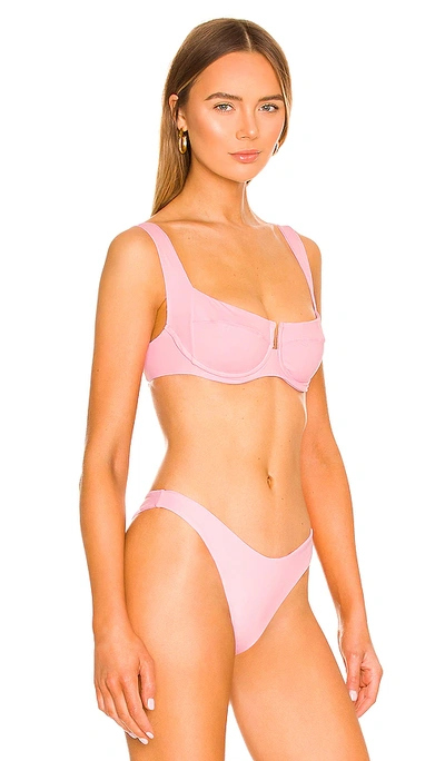 Shop L*space Camellia Bikini Top In Crystal Pink