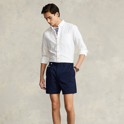 Shop Ralph Lauren 5-inch Stretch Classic Fit Chino Short In Newport Navy