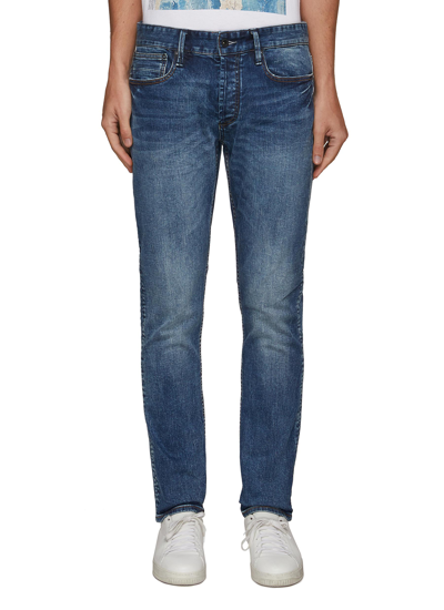 Denham 'razor' Whiskered Denim Skinny Jeans In Blue | ModeSens