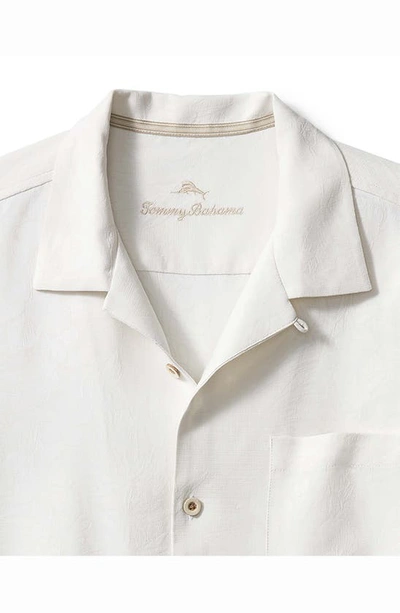 Tommy Bahama Tropic Isles Short Sleeve Button-up Silk Shirt In Continental
