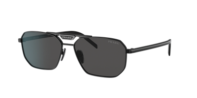 Shop Prada Man Sunglasses Pr 58ys In Dark Grey