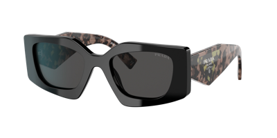 Shop Prada Woman Sunglasses Pr 15ys In Dark Grey
