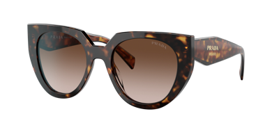 Shop Prada Woman Sunglass Pr 14ws In Brown Gradient