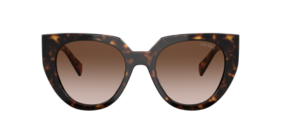 Shop Prada Woman Sunglasses Pr 14ws In Brown Gradient