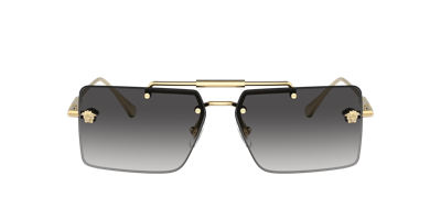 Shop Versace Woman Sunglasses Ve2245 In Grey Gradient